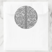 Sticker Rond Passion de Paisley (Sac)