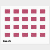STICKER ROND PASSION ROSE (Feuille)