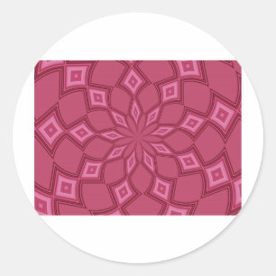 STICKER ROND PASSION ROSE