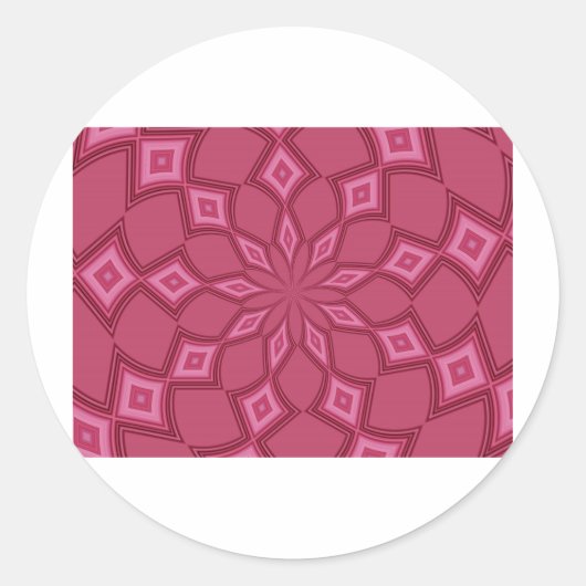 STICKER ROND PASSION ROSE (Devant)