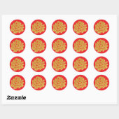 Sticker Rond Pasta Shells (Feuille)