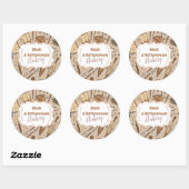 Sticker Rond Pastel Bakery Branding (Feuille)