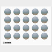Sticker Rond Pastel Beach (Feuille)