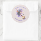 Sticker Rond Pastel Broomstick (Sac)