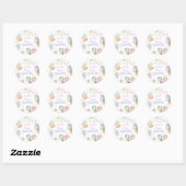 Sticker Rond Pastel Candyland Sweet Celebration Anniversaire (Feuille)