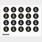 Sticker Rond Pastel Christmas Nutcracker In Snow Christmas (Feuille)
