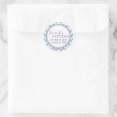 Sticker Rond Pastel Colors Retro Chevron Motif (Sac)