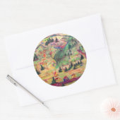 Sticker Rond pastel de la ville colorado (Enveloppe)