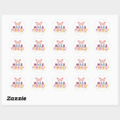 Sticker Rond Pastel "Faites de vous une priorité" Graphique de  (Feuille)