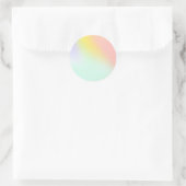 Sticker Rond Pastel faux holo tendance (Sac)