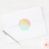 Sticker Rond Pastel faux holo tendance (Enveloppe)
