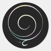 Sticker Rond Pastel Gratitude  (Devant)