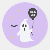 Sticker Rond Pastel Halloween Merci fantôme (Devant)