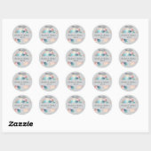 Sticker Rond Pastel Iridescente Feuille Mariage Dreamy Pastels (Feuille)