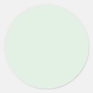 Sticker Rond Pastel Mint Vert couleur solide