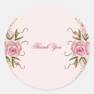 Sticker Rond Pastel Pink Double Jumeau Jumeau Anniversaire Merc