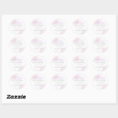 Sticker Rond Pastel Pink Sprinkle Bakery Ingredient (Feuille)