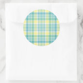 Sticker Rond Pastel Plaid (Sac)