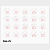 Sticker Rond Pastel Rainbow Anniversaire de enfant So Bright Fa (Feuille)