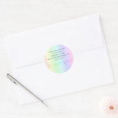 Sticker Rond Pastel Rainbow Custom Business Merci (Enveloppe)