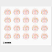 Sticker Rond Pastel rainbow Five est un Vibe 5e anniversaire (Feuille)