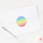 Sticker Rond Pastel Rainbow Ombre (Enveloppe)