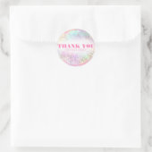 Sticker Rond Pastel Rainbow Vibrant Merci Commande Fair Vendeur (Sac)