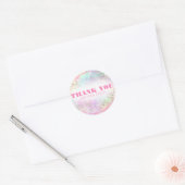 Sticker Rond Pastel Rainbow Vibrant Merci Commande Fair Vendeur (Enveloppe)