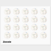 Sticker Rond Pastel Rose Bleu Printemps bébé dans Baby shower e (Feuille)