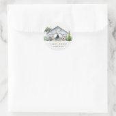 Sticker Rond Pastel Rustic Dusky Barnyard Farm Mariage à thème (Sac)
