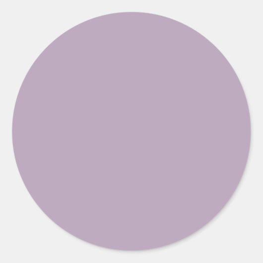 Sticker Rond Pastel violet couleur solide (Devant)