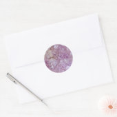 Sticker Rond Pastel Violet Crystal Quartz (Enveloppe)