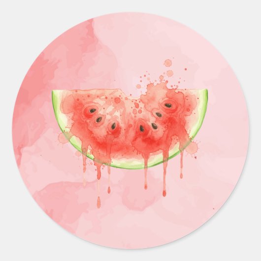 Sticker Rond Pastèque (Devant)