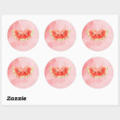 Sticker Rond Pastèque (Feuille)