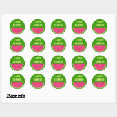 Sticker Rond Pastèque (Feuille)