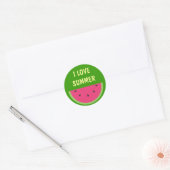 Sticker Rond Pastèque (Enveloppe)