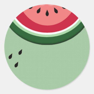 Sticker Rond pastèque