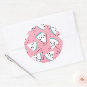 Sticker Rond Pastèque colorée (Enveloppe)