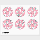 Sticker Rond Pastèque colorée (Feuille)