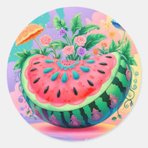 pastèque colorée pour l'été