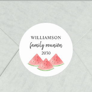 Sticker Rond Pastèque de réunion de famille