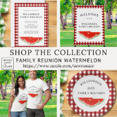 Sticker Rond Pastèque de Réunion familiale