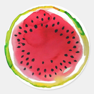 Sticker Rond Pastèque d'été