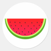 Sticker Rond Pastèque douce (Devant)