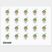 Sticker Rond Pastèque embêtée (Feuille)