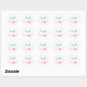 Sticker Rond Pastèque Merci un Melon Merci (Feuille)