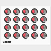 Sticker Rond Pastèque N'arrêtez pas de parler de la Palestine (Feuille)