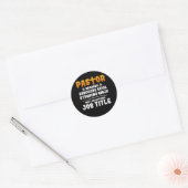 Sticker Rond Pasteur parce que Hardcore Devil Stomping Ninja n' (Enveloppe)