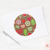 Sticker Rond Pastilles de fruits (Enveloppe)