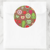Sticker Rond Pastilles de fruits (Sac)